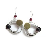 Two-tone Circle with Red Beads by Crono Design